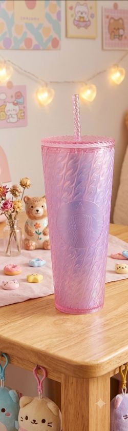 Starbucks Pink Iridescent Cold Cup Tumbler