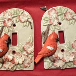 Vintage Takahashi Japan Light Switch Covers (2)