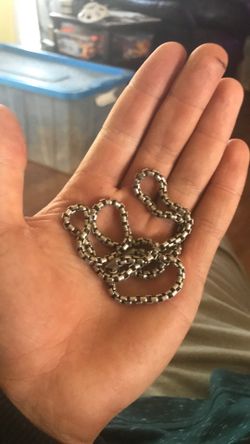 S925 sterling silver box chain