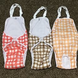 XL female dog washable diapers with suspenders