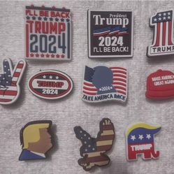 Donald Trump MAGA Croc Charms President Brand New
