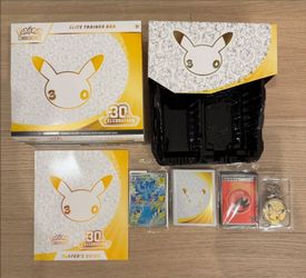 Pokemon 30th Anniversary Empty ETB w/ PROMO and Everything Else — No Packs