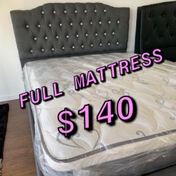 BRAND NEW PILLOW TOP MATTRESSES ✅ COLCHONES NUEVOS PILLOW TOP 💯‼️   QUEEN SIZE $150 ❌ $210 With Box Spring   FULL SIZE $140❌ $200 With Bo