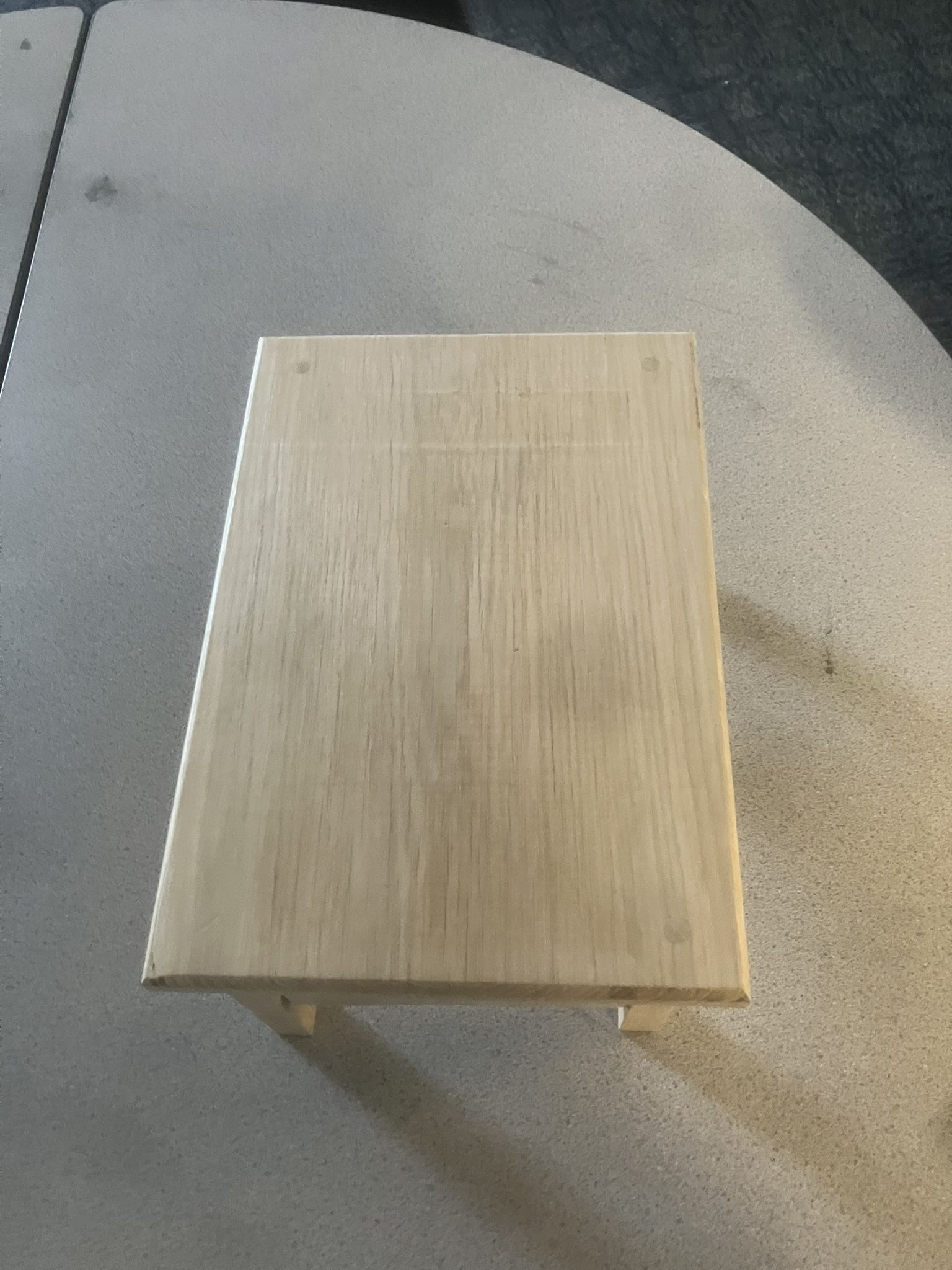 Footstool made from ash sturdy and fairly strong