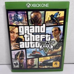 Grand Theft Auto V Five Xbox One Complete W/ Map CIB Tested
