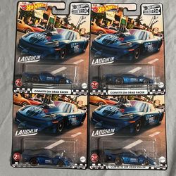 Hot Wheels Premium Chevrolet Corvette Drag Race Blue HW Boulevard