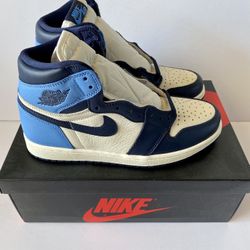 Jordan 1 High Profile UNC Obsidian Size 7.5