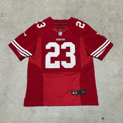 San Francisco 49ers football NFL players Nike game jersey James 23 L 