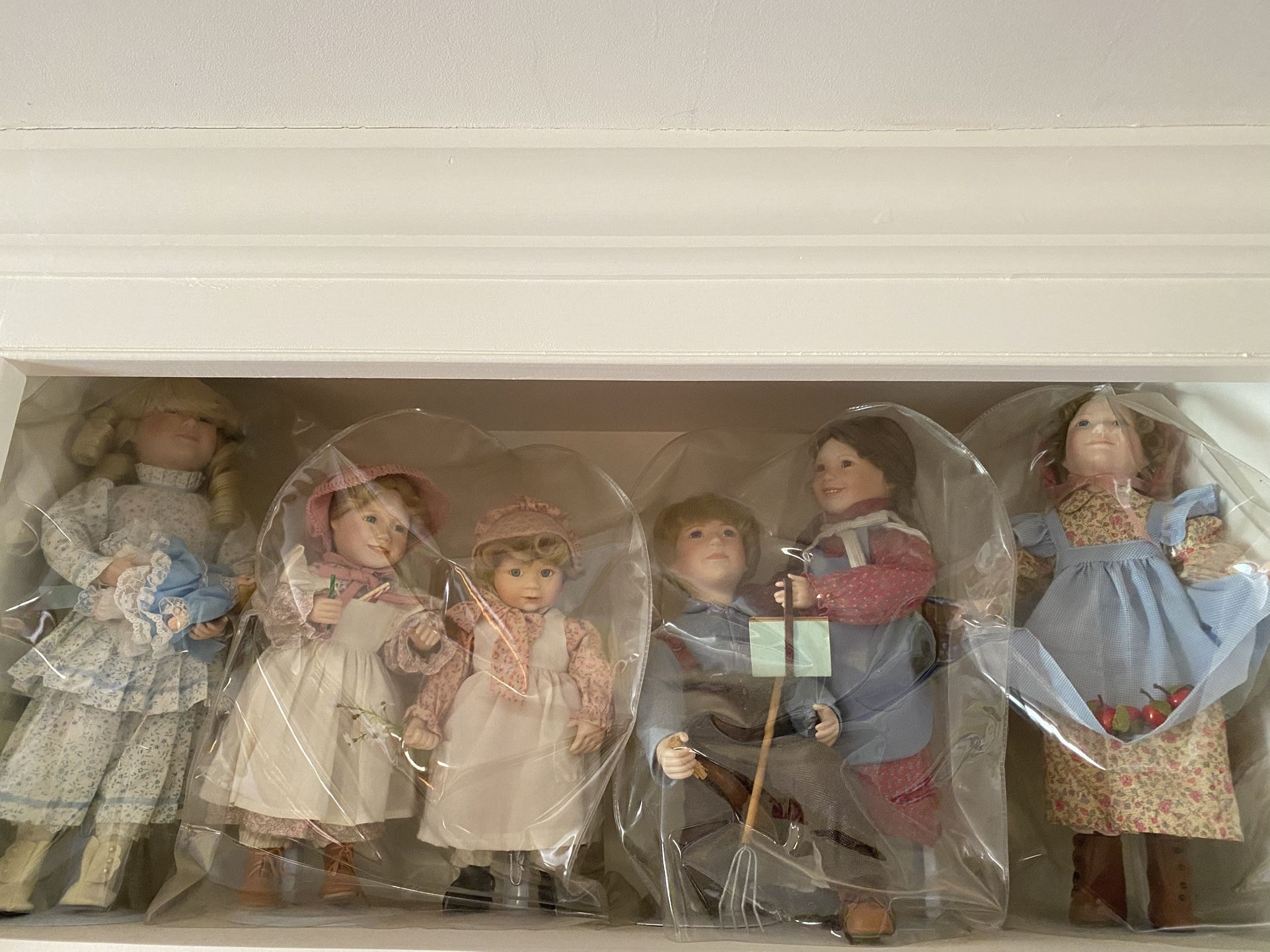 Little House On The Prairie Porcelain Dolls