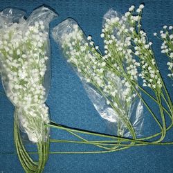 10 Artificial Stems Of Baby's Breath