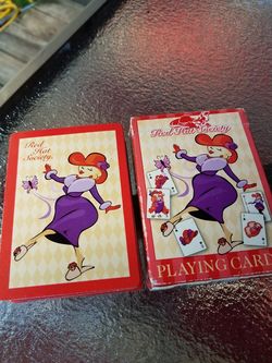 Red Hat Society playing cards