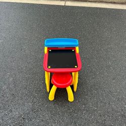 Double-Sided Easel Art Set w/ stool