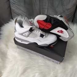 AIR JORDAN 4 RETRO SUMMIT WHITE/FIRE RED