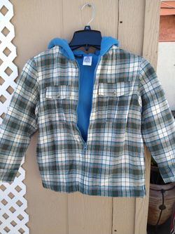 Boys Flannel Sweater Size 8
