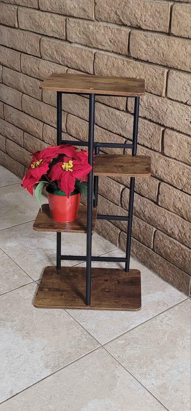 Rustic Plant Shelf Stand