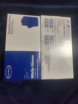 2 boxes guantes nitrile