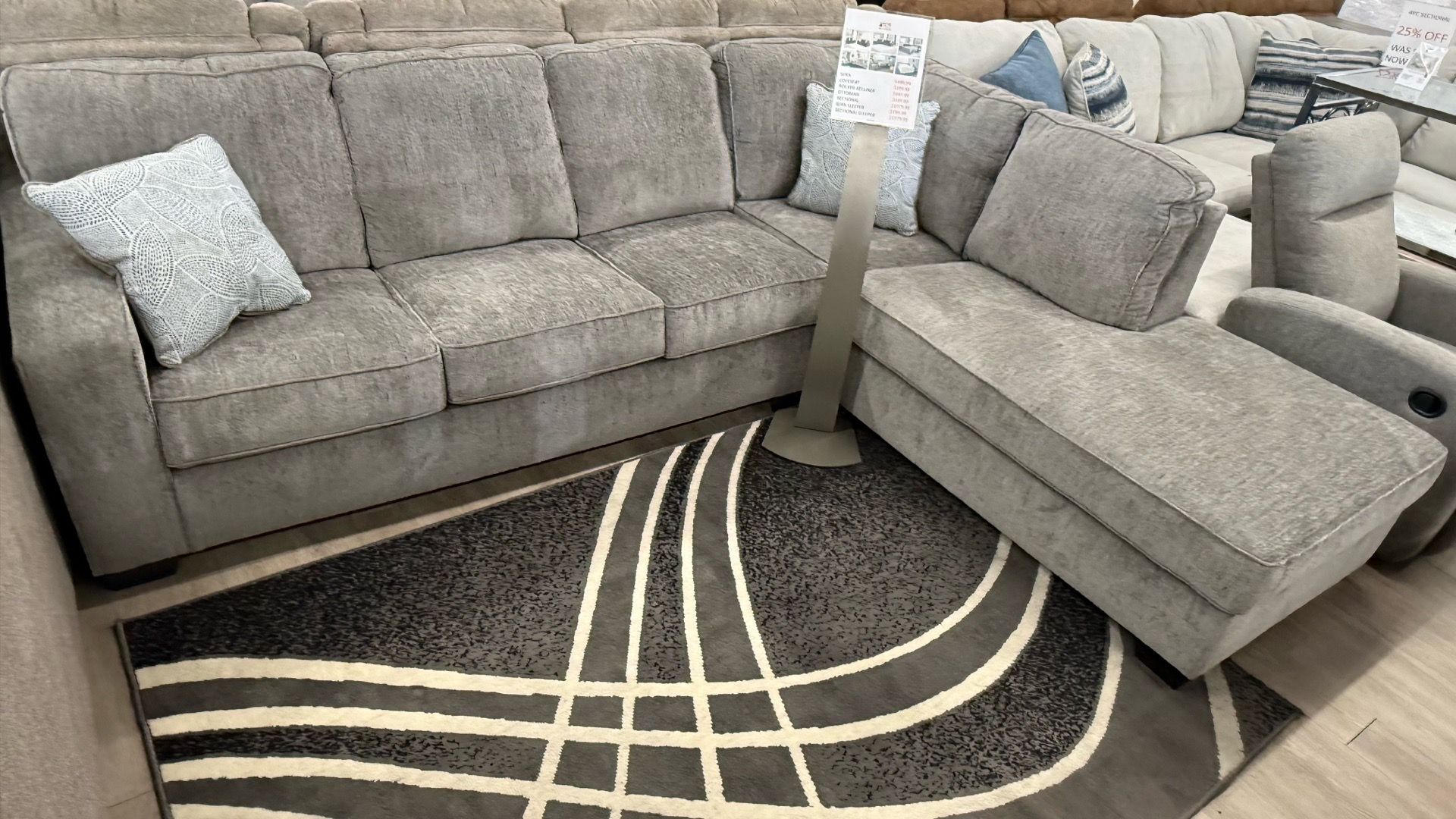 Grey 2Pc Sectional