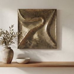 Bode Aged Brass Wall Sculpture