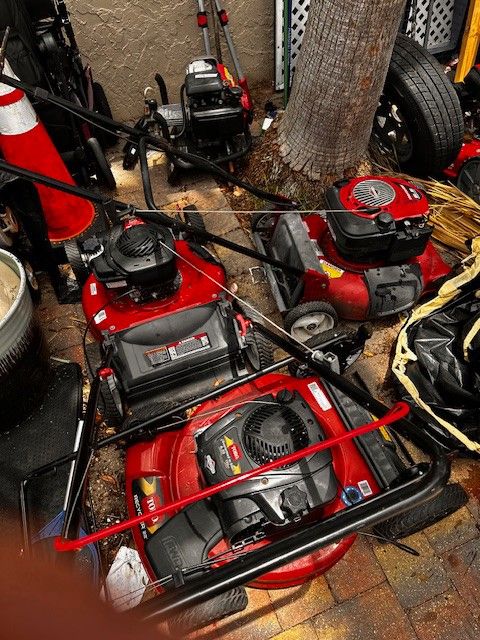 Multiple 6 HP Lawnmowers
