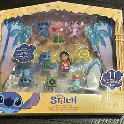 Disney Lilo Stitch Collectible Figure Set 11 Pieces New In Box