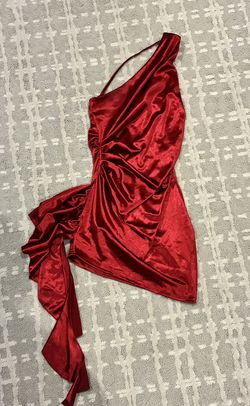 Red Shirt Mini Dress