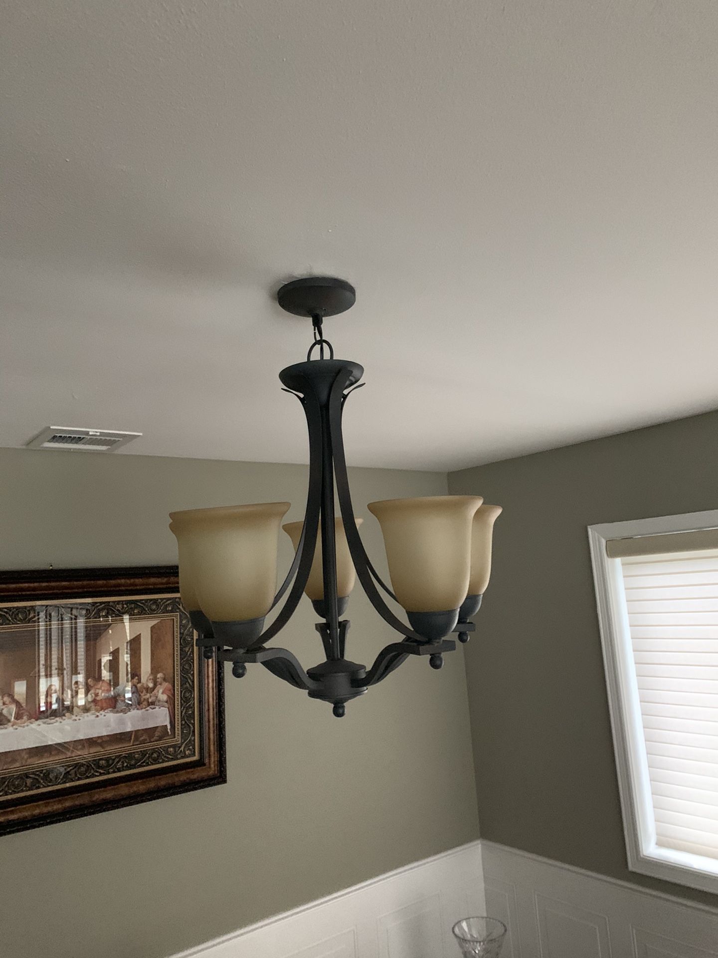 5 light chandelier