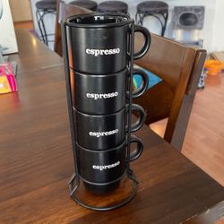 4 Piece Beautiful Espresso Cups