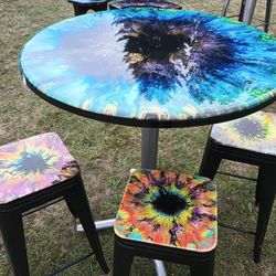 Table And Barstools 