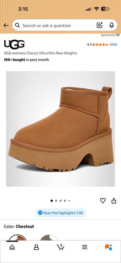 UGG womens Classic Ultra Mini New Heights