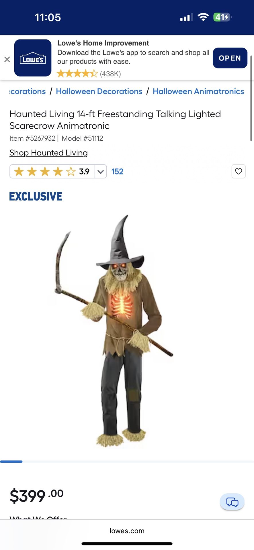 13ft Scarecrow Animatronic