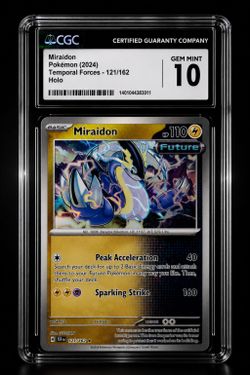 POKEMON CARD MIRAIDON TEMPORAL FORCES 2024 HOLO - CGC 10