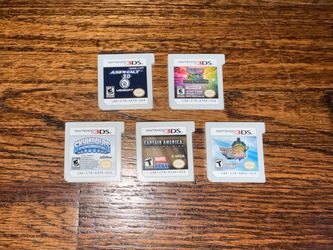 BUNDLE (5) Nintendo 3DS/DS Games: Skylanders, Marvel Captain America, Pac-Man