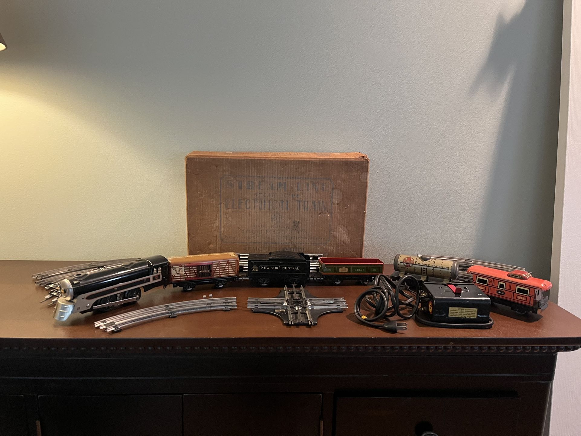 Antique 1940s Electric train