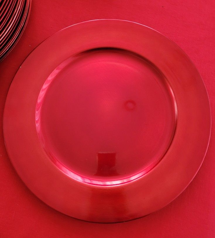 Red Charger Plates