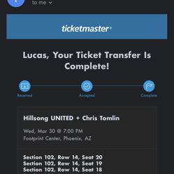 Hillsong UNITED Chris Tomlin Tickets