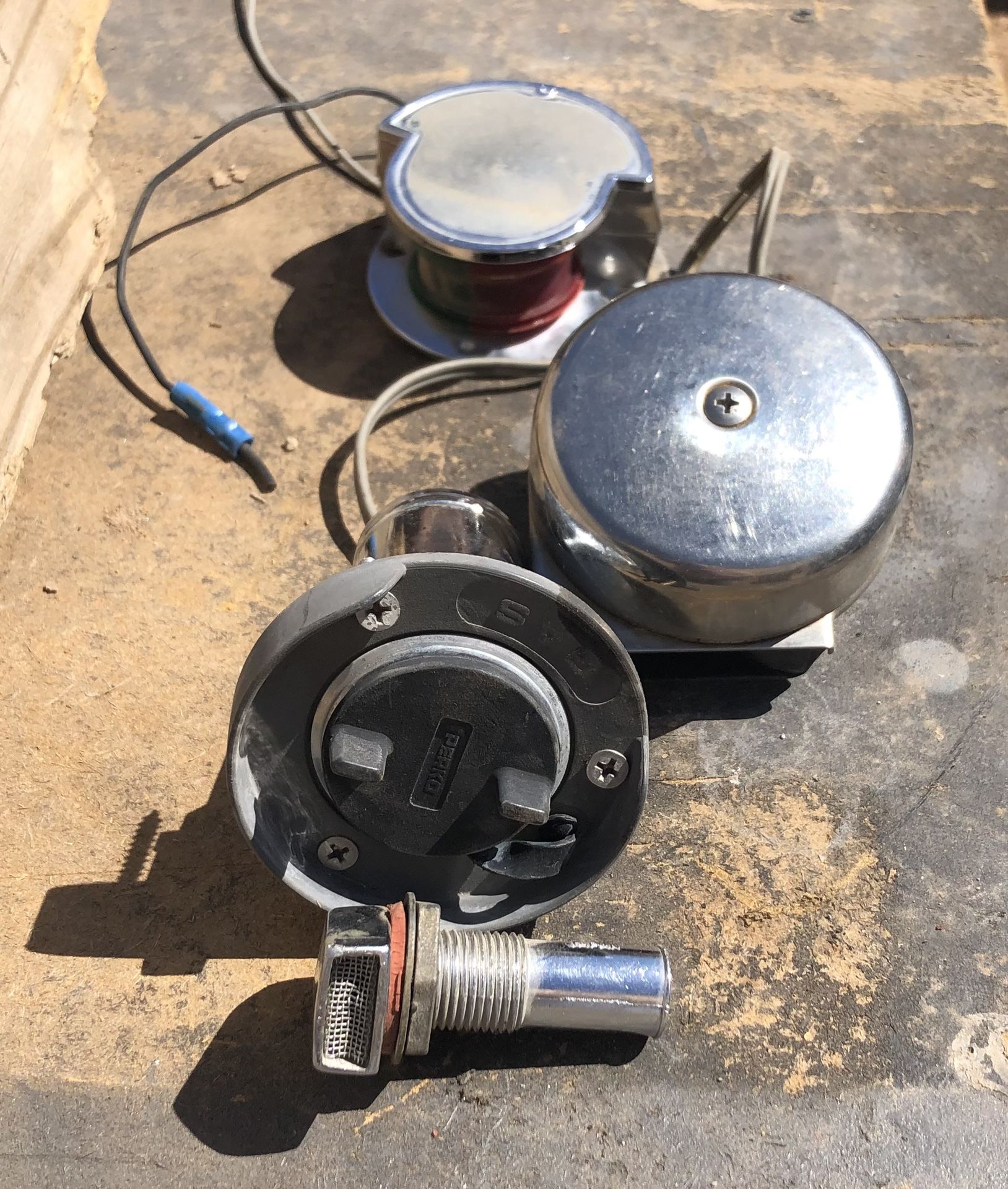 Boat Parts. Bow Light Horn Fuel Filler $ Vent