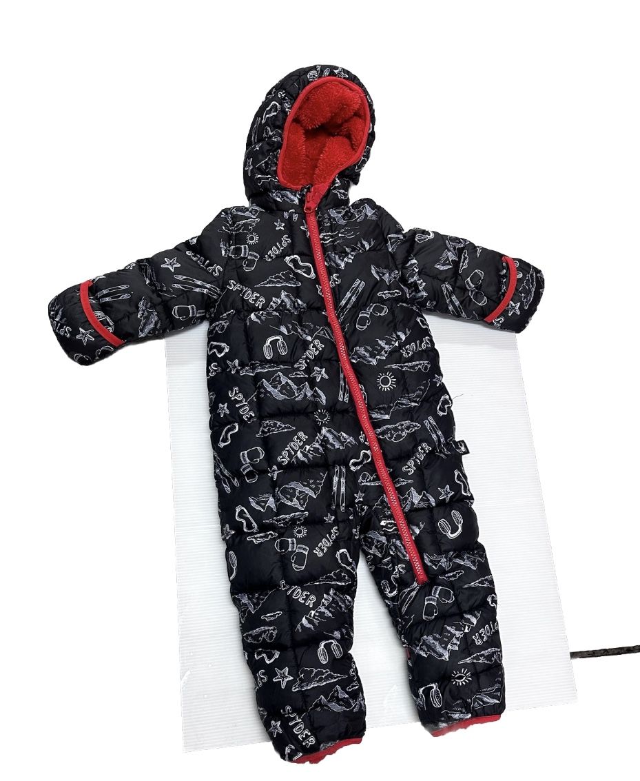 Spyder Snowsuit MINT 18M Puffer Bunting Fleece Lined w/Hand Foot Cover Hooded