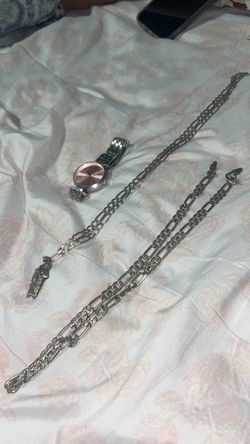 18k silver chain