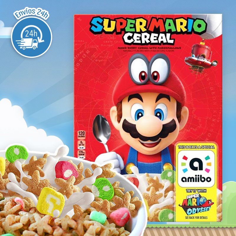 Super Mario cereal “ amiibo box”