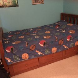 Twin Captain Bed 