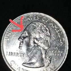2000 D Quarter With Doubling On The Eyes Of George Washington