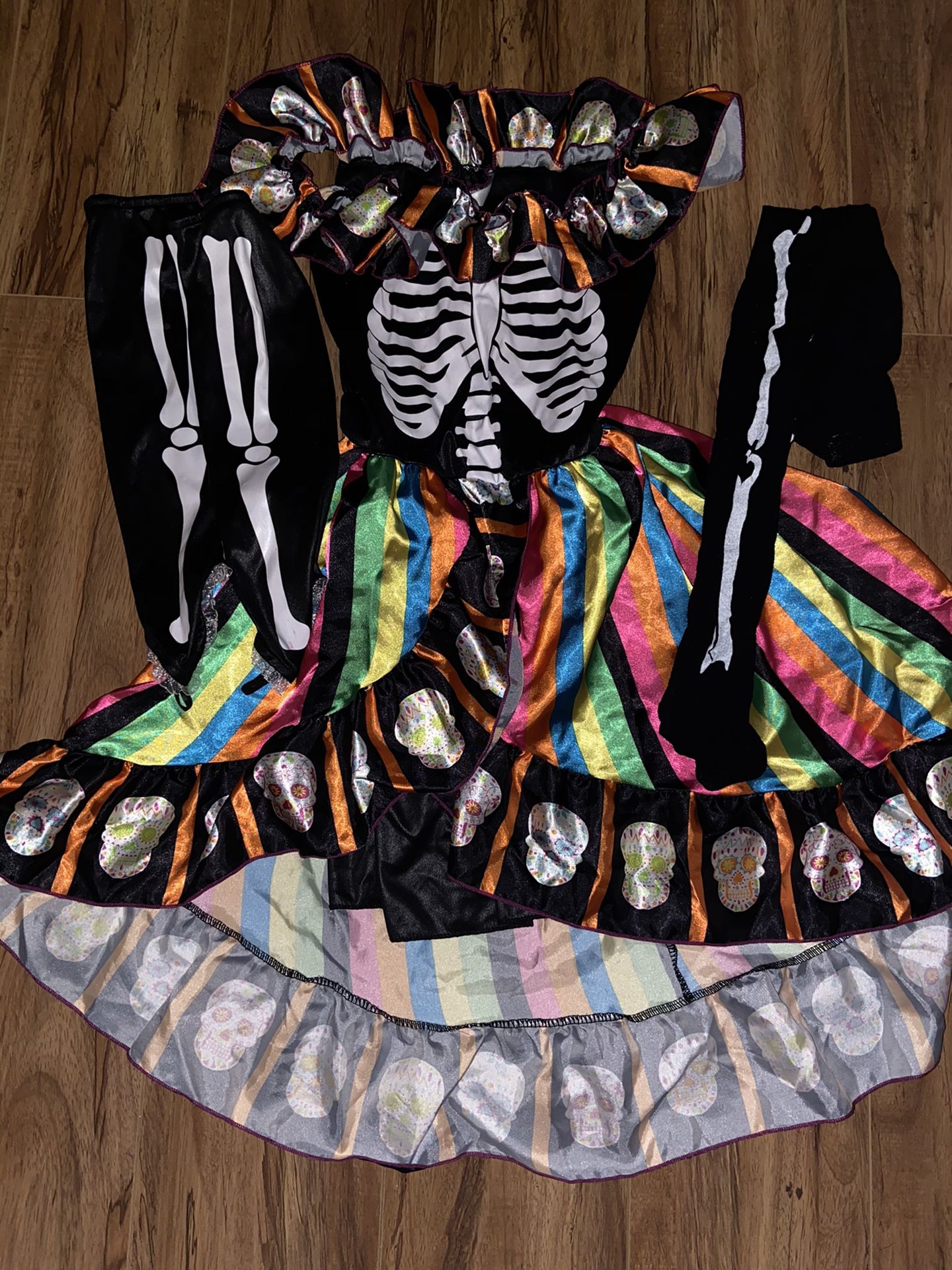 Day of the dead girl size small costume