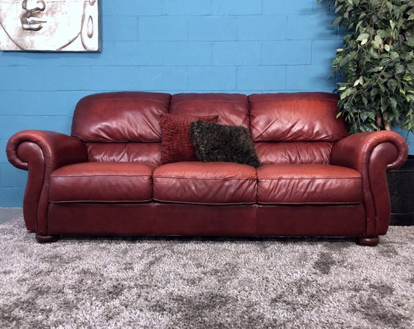 Contempo Red Genuine Leather Sofa Free Delivery 2 Of These Sofas Contempo Red Genuine Leather Sofa Free Delivery 2 Of These Sofas Available For In Atlanta Ga Offerup
