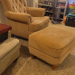 Flexsteel Chair And Ottoman