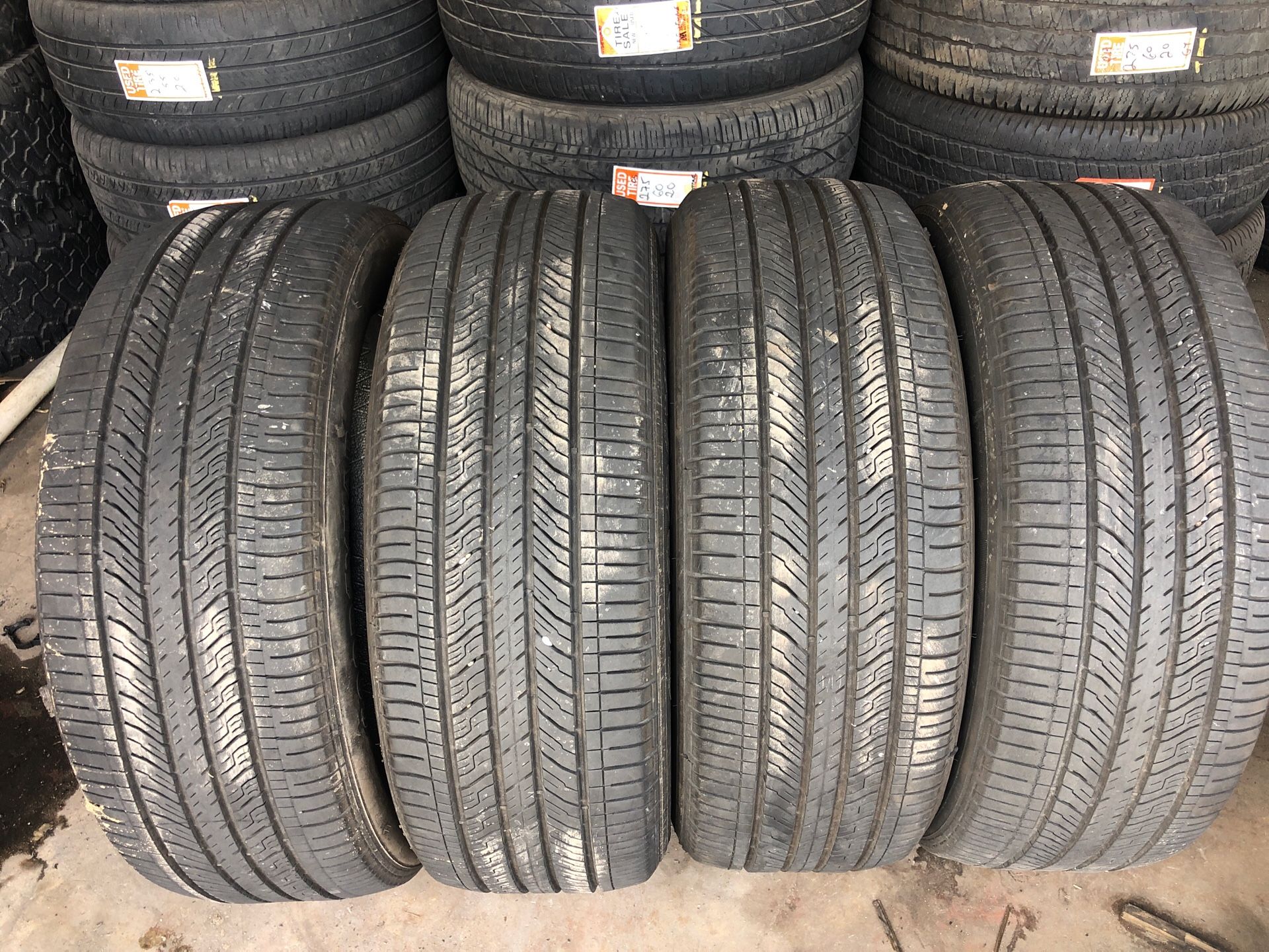4 Used tires 245/50R20 Goodyear Eagle RSA