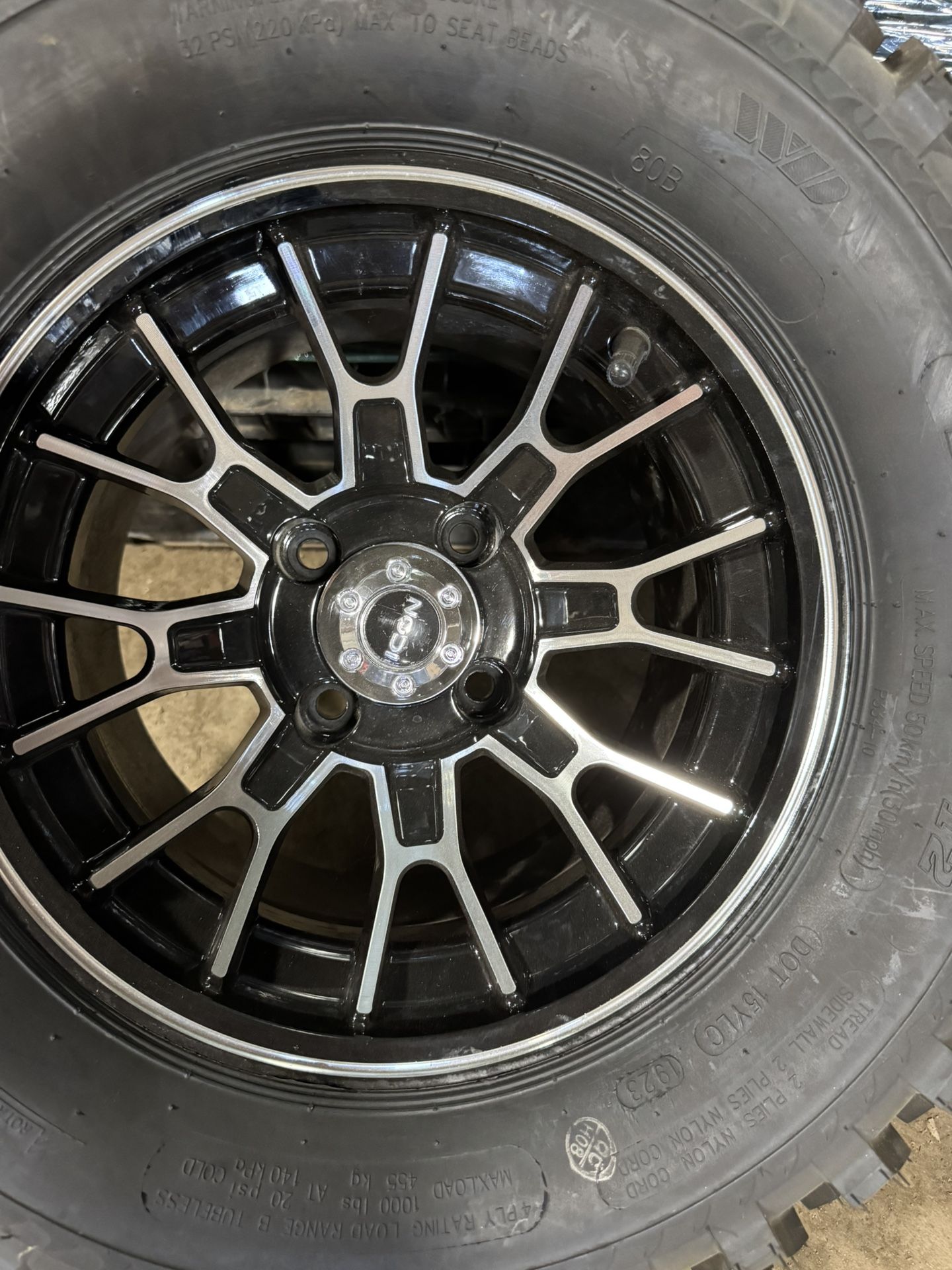 Golf cart lifted wheels And tires