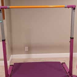 Adjustable Gymnastics Bar And Mat 
