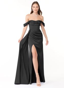 Black Formal Dress- Wedding, Bridesmaid ,black tie