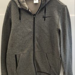 Men’s Therma-FIT Full-Zip Fitness Top – Gray – Size Medium – Like New
