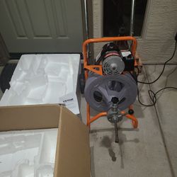 New Drain Cleaner Machine 100 Ft 1/2 inch.